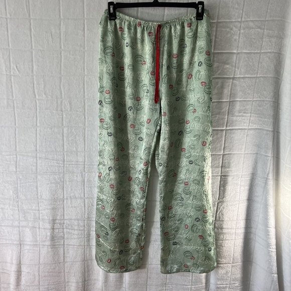 Women’s Coca Cola Pajamas Set Top Bottoms Green Red Sleep 2XL - Picture 5 of 12